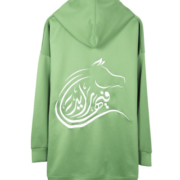 Mint Stride – Crepe Hoodie