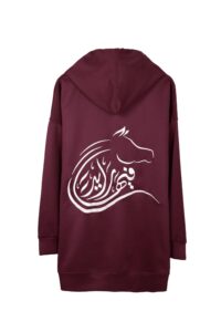 Burgundy Dusk – Crepe Hoodie