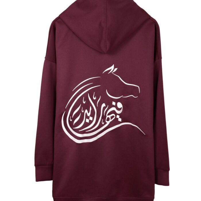 Burgundy Dusk – Crepe Hoodie