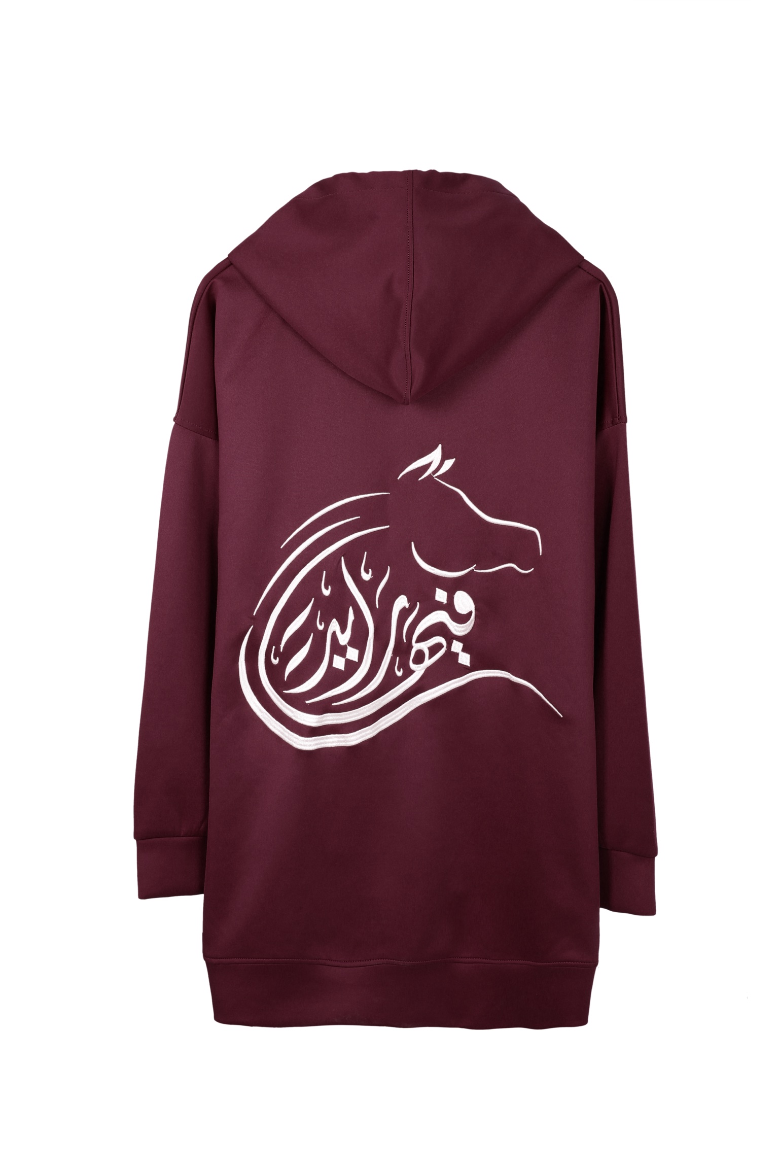 Burgundy Dusk – Crepe Hoodie